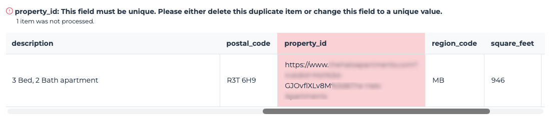 Duplicate ID Error